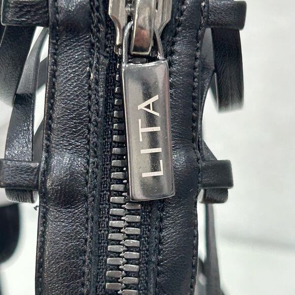 Lita by Ciara Strappy Heeled Sandal Gladiator Stiletto Black Size 40/9.5 NIB - Picture 9 of 13